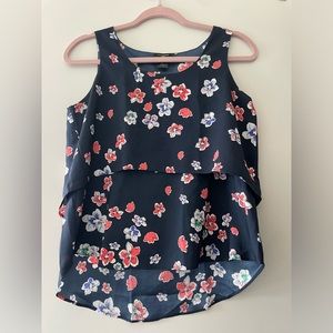 Ann Taylor Small Petite flower shirt